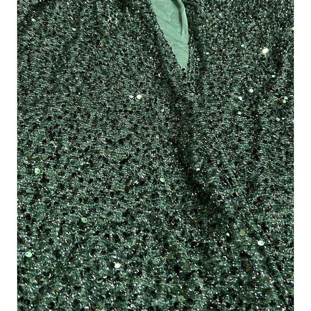 Miss Ord Lin Lin Q One Shoulder Green Sequin Prom Ballroom‎ Dress Gown - 4XL - Picture 6 of 6